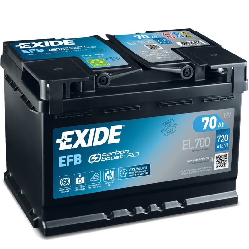 Exide EL700 EFB car battery 70Ah 570 500 076