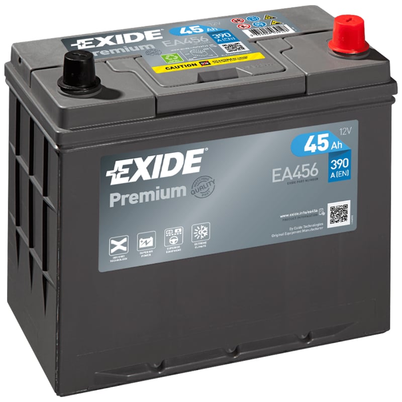 Exide EA456 Premium 45Ah car battery 545 155 033