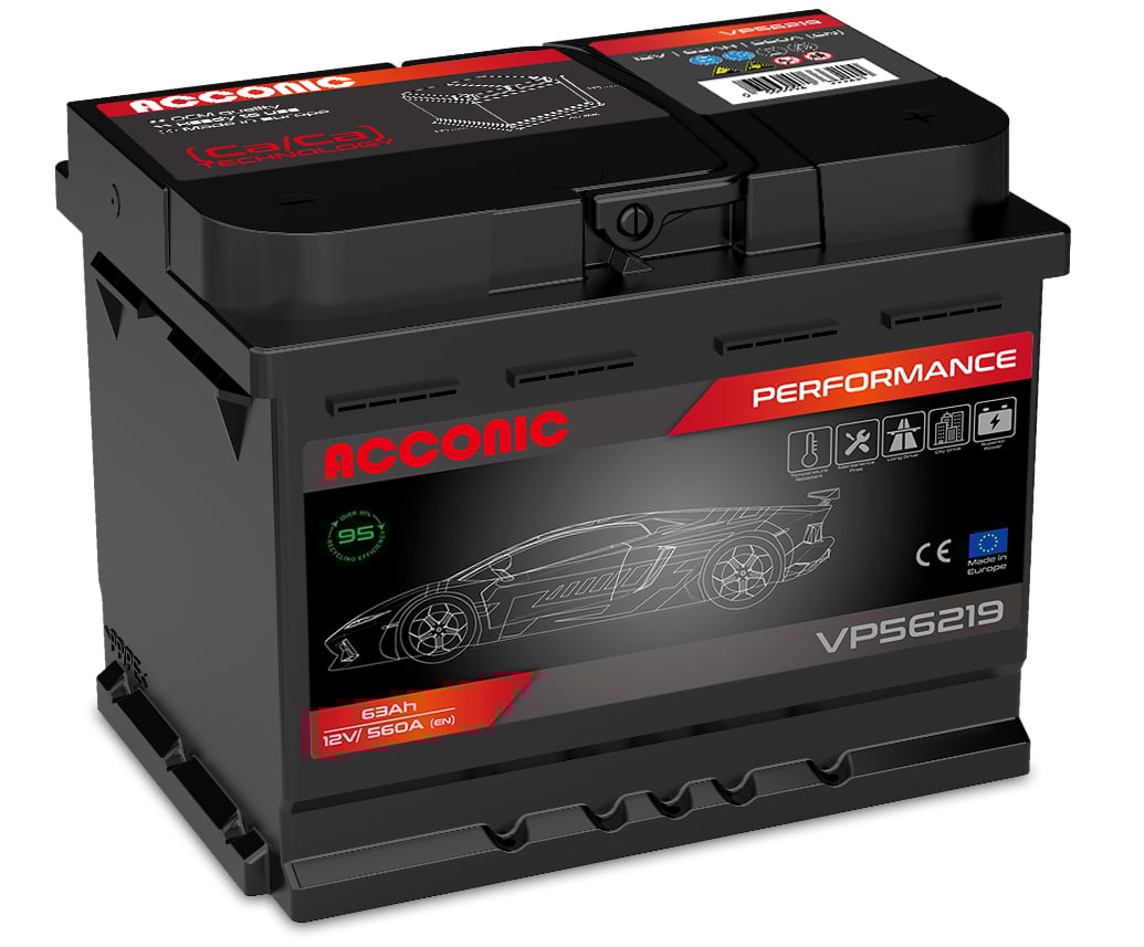 ACCONIC VP56219 Performance 63Ah Autobatterie 560 408 054
