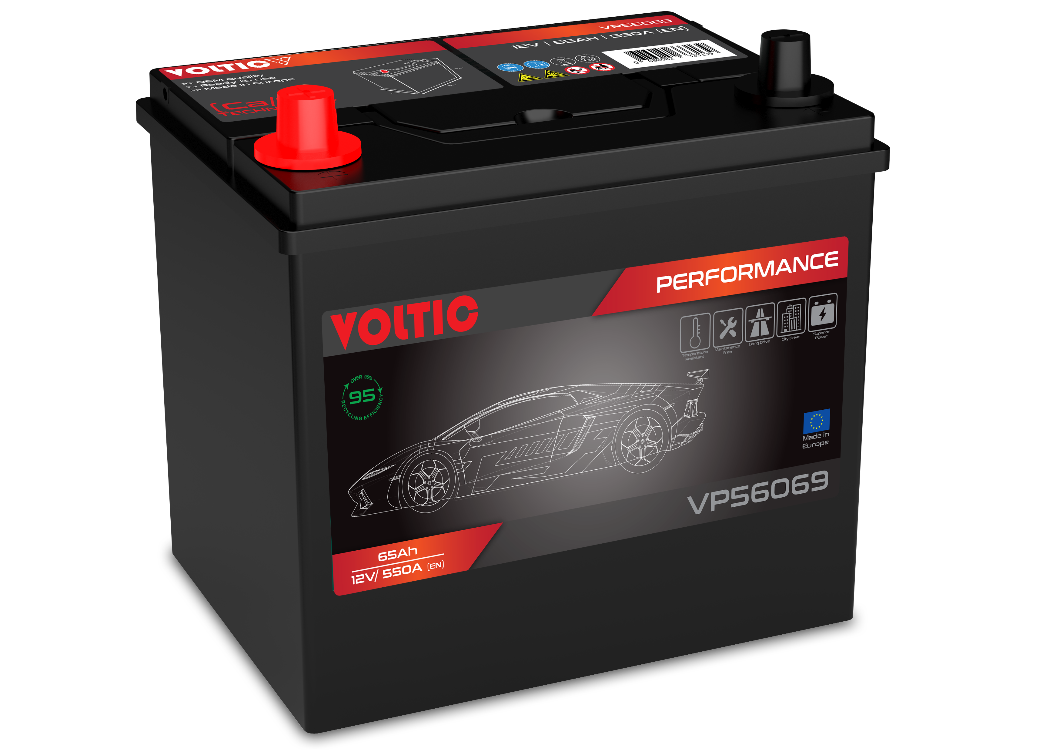 Voltima VP56069 Perfomance 65Ah Autobatterie 560 411 054