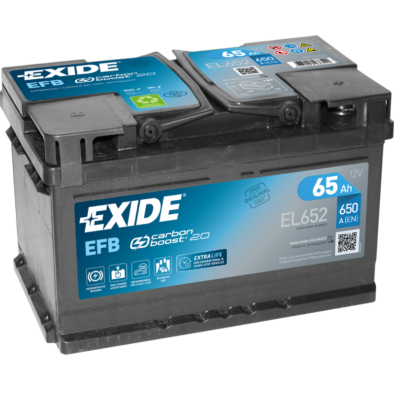 Exide EL652 EFB car battery 65Ah 565 500 065