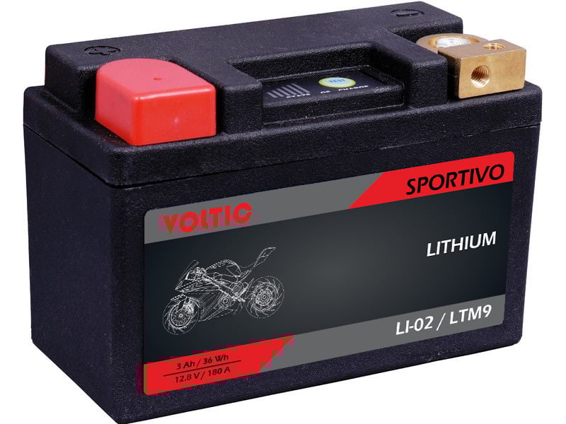 Voltima Sportivo LI-02 Lithium 3Ah Motorradbatterie LTM9