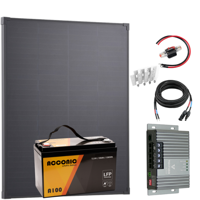 Solaranlage 200W Advanced-Set LiFePO4 - MEDIUM Solaranlage 200W Advanced-Set LiFePO4 - MEDIUM