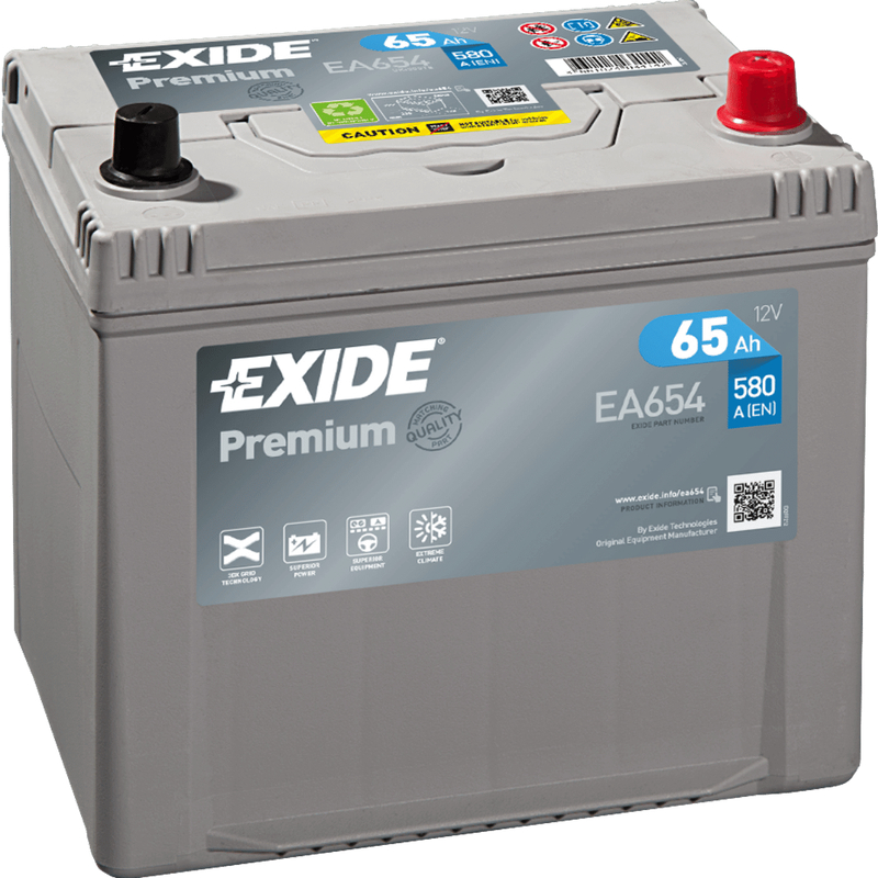 Exide EA654 Premium 65Ah car battery 560 410 054