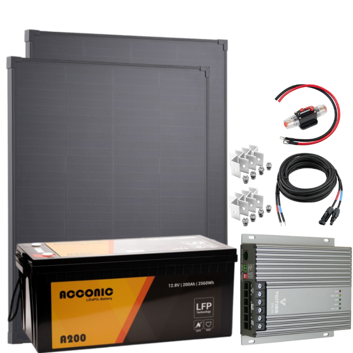 Solaranlage 400W Advanced-Set LiFePO4 - LARGE Solaranlage 400W Advanced-Set LiFePO4 - LARGE