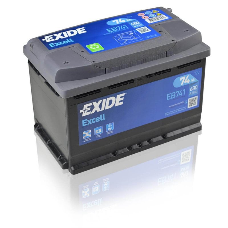 Exide EB741 Excell 74Ah car battery 574 013 068