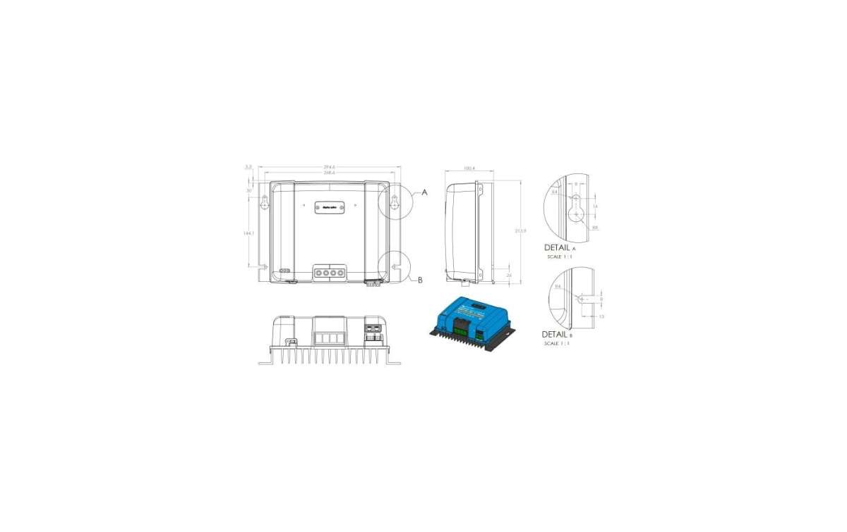 Victron Energy BlueSolar 150/100-Tr MPPT Solar-Laderegler 100A 12/24/36/48V (Umsatzsteuerbefreit) Victron Energy BlueSolar 150/100-Tr MPPT Solar-Laderegler 100A 12/24/36/48V (Umsatzsteuerbefreit)