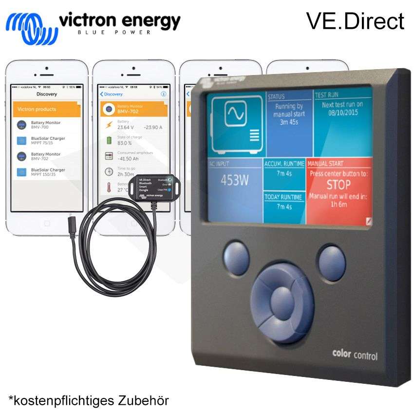 Victron Energy BlueSolar 150/100-Tr MPPT Solar-Laderegler 100A 12/24/36/48V (Umsatzsteuerbefreit) Victron Energy BlueSolar 150/100-Tr MPPT Solar-Laderegler 100A 12/24/36/48V (Umsatzsteuerbefreit)