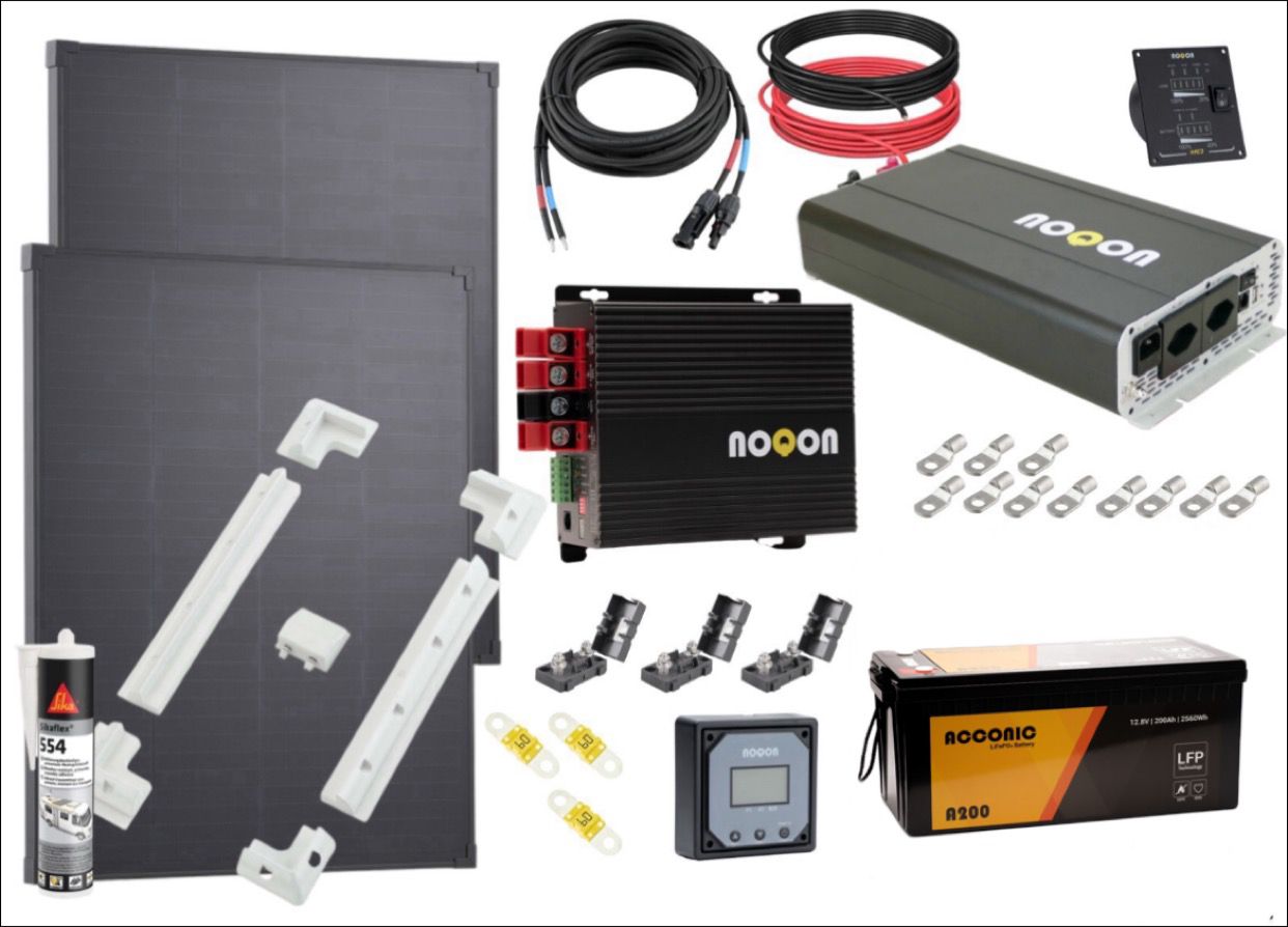 Wohnmobil KOMPLETT Set mit LiFePO4 Batterie - LARGE (Umsatzsteuerbefreit)