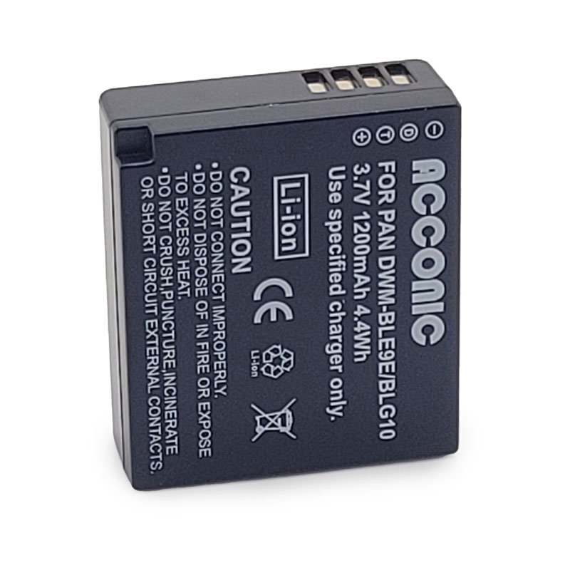 Acconic Photon Series DMW-BLG10 Ersatz Akku für Panasonic DMW-BLG10 Acconic Photon Series DMW-BLG10 Ersatz Akku für Panasonic DMW-BLG10