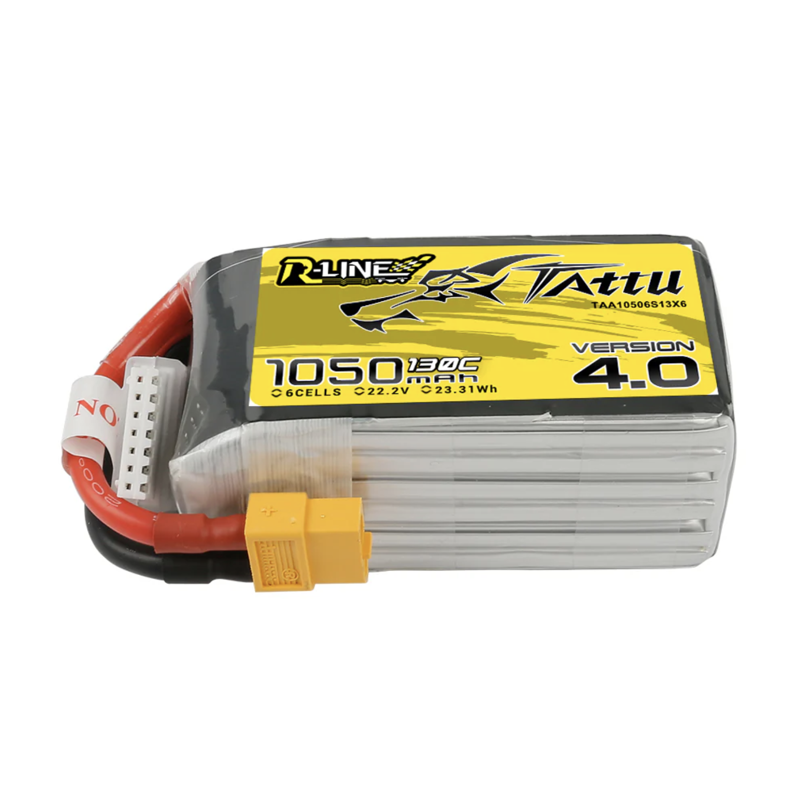 Tattu R-Line Version 4.0 1050mAh 22.2V 130C 6S1P Lipo Batterie XT60 Stecker Tattu R-Line Version 4.0 1050mAh 22.2V 130C 6S1P Lipo Batterie XT60 Stecker