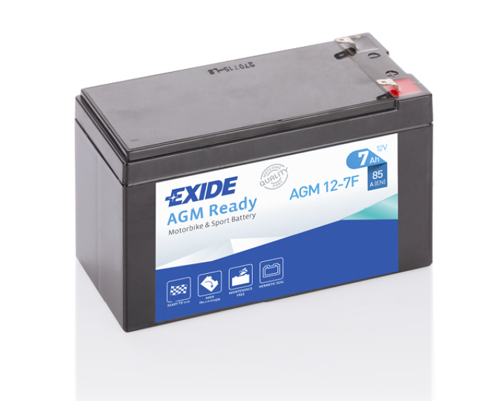 Exide AGM Ready AGM12-7F Motorradbatterie 7Ah Exide AGM Ready AGM12-7F Motorradbatterie 7Ah