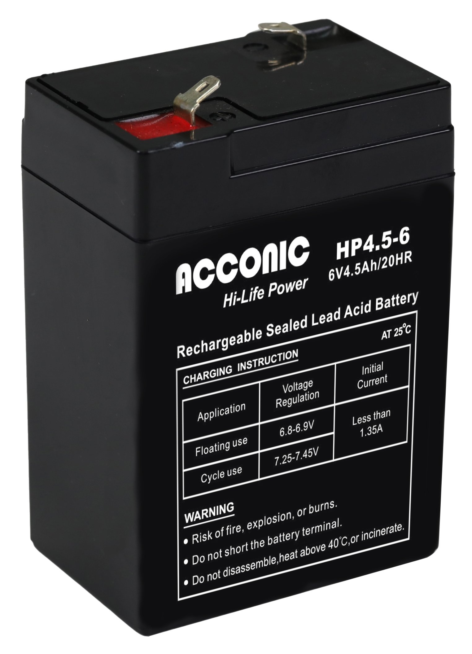 Acconic HP4.5-6 Hi-Life Power AGM 6V 4.5Ah USV-Batterie