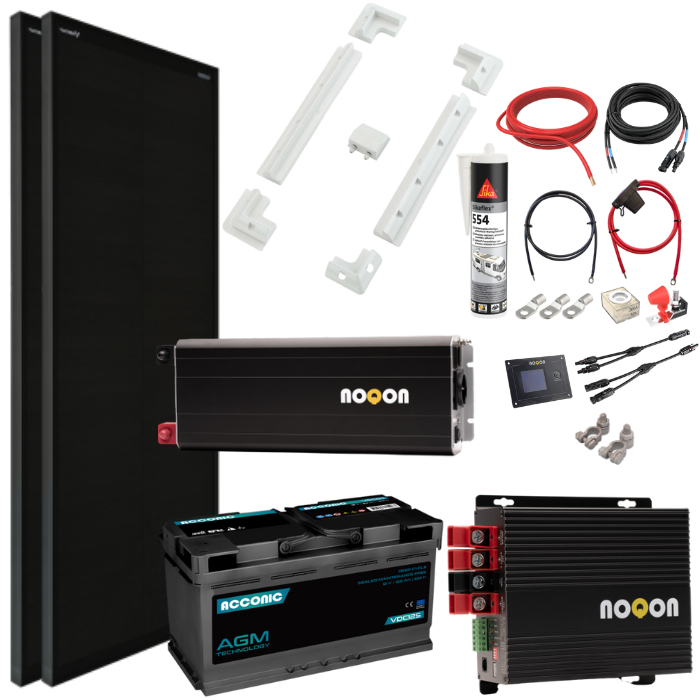 Wohnmobil Komplett-Set MEDIUM - mit AGM Batterie