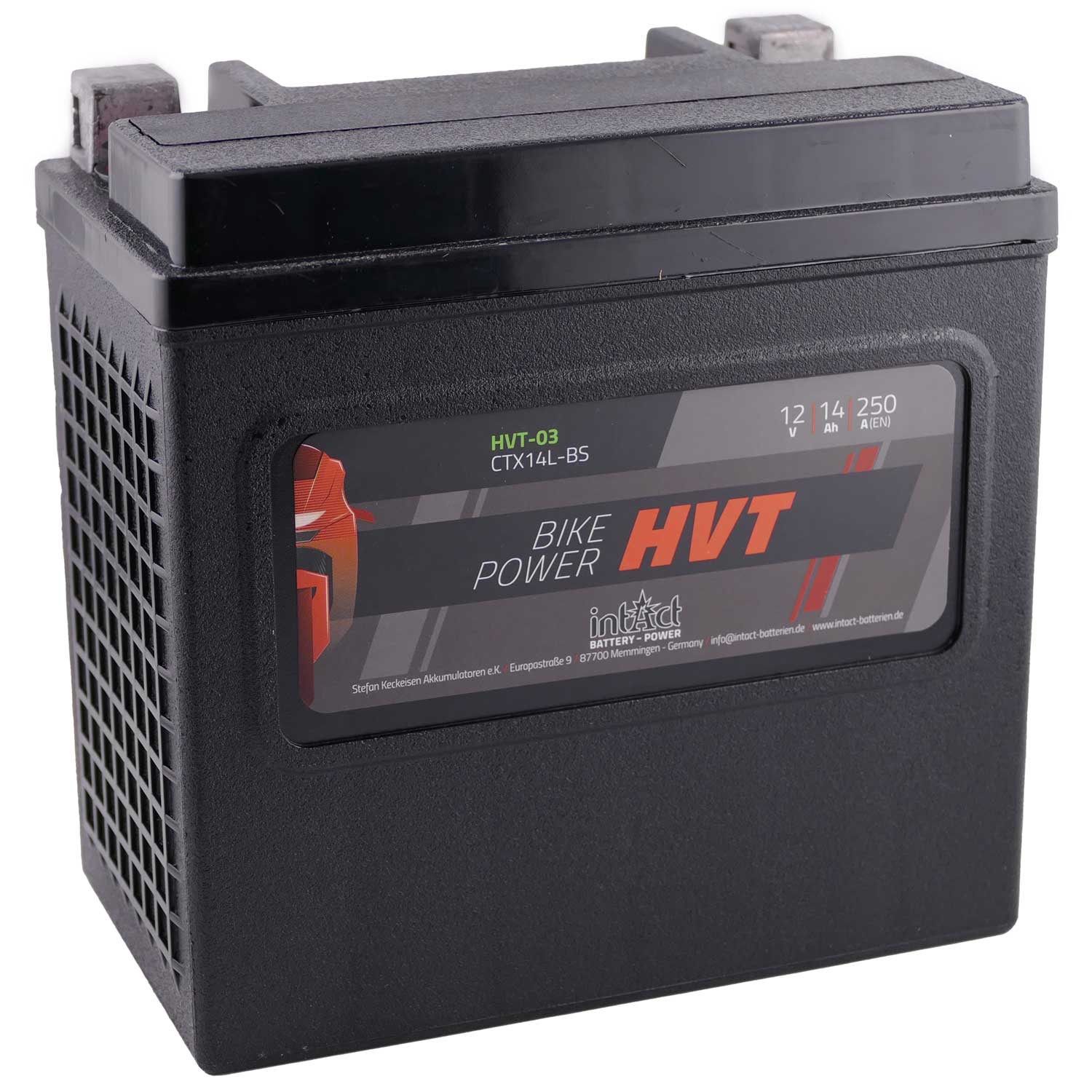 Intact HVT-03 Bike-Power HVT 14Ah Motorradbatterie YTX14L-BS