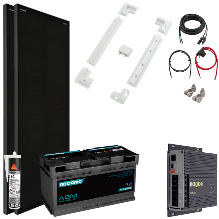 Wohnmobil Solar-Set MEDIUM - mit AGM Batterie