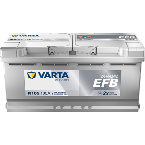 Varta N105 Dynamic EFB 605 500 095 Autobatterie 105Ah Varta N105 Dynamic EFB 605 500 095 Autobatterie 105Ah