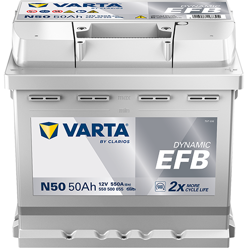 Varta N50 Dynamic EFB 550 500 055 Autobatterie 50Ah (Blue Dynamic) Varta N50 Dynamic EFB 550 500 055 Autobatterie 50Ah (Blue Dynamic)