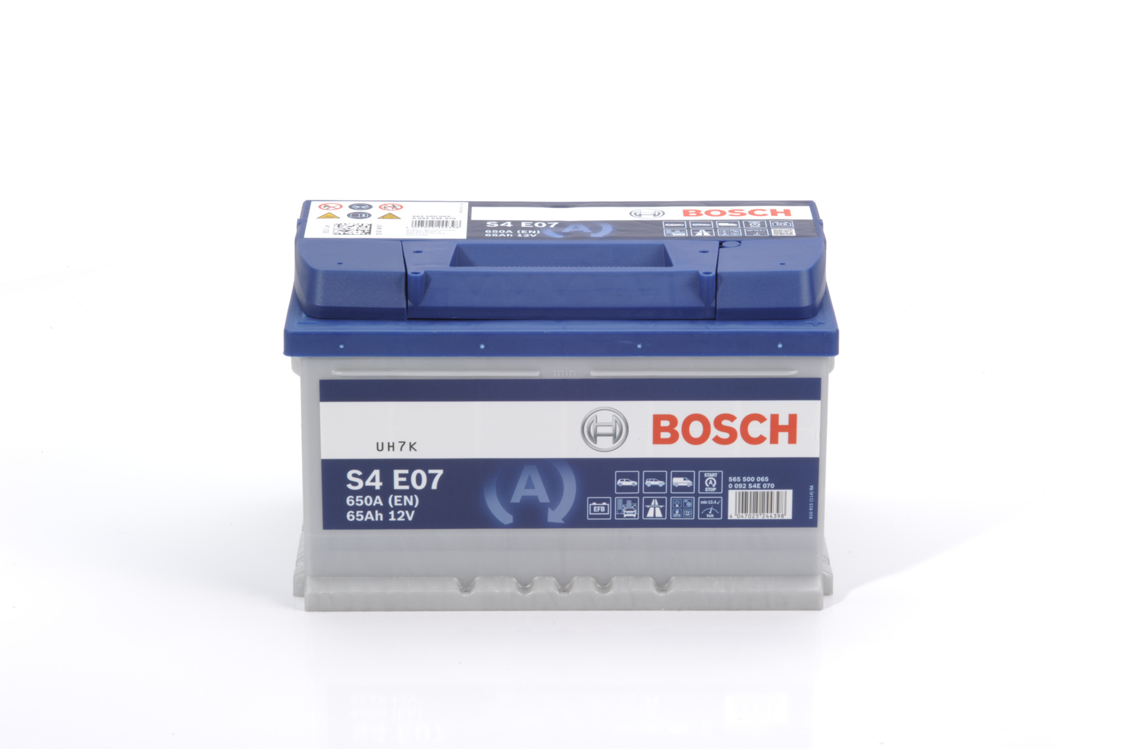 Bosch S4 E07 65Ah EFB Autobatterie 0 092 S4E 070