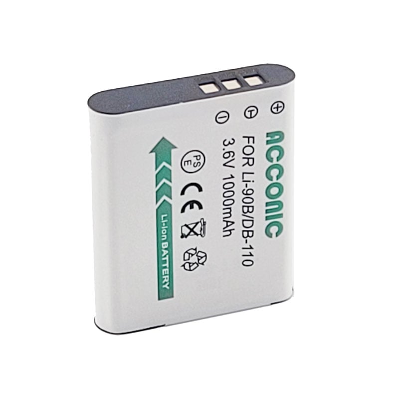Acconic Photon Series DB-110 Ersatz Akku für Ricoh DB-110 (LI-90B) Acconic Photon Series DB-110 Ersatz Akku für Ricoh DB-110 (LI-90B)