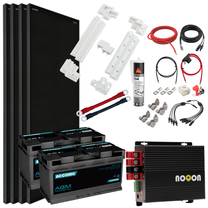 Wohnmobil Ladebooster-Set LARGE - mit AGM Batterie
