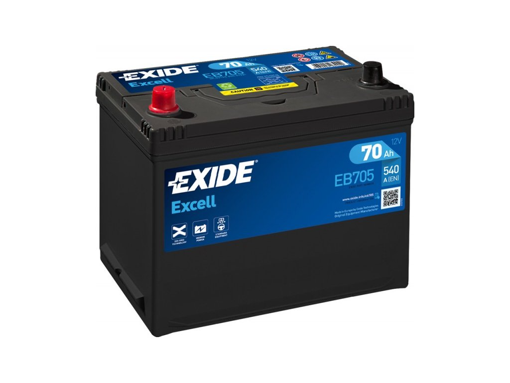 Exide EB705 Excell 70Ah car battery Exide EB705 Excell 70Ah car battery