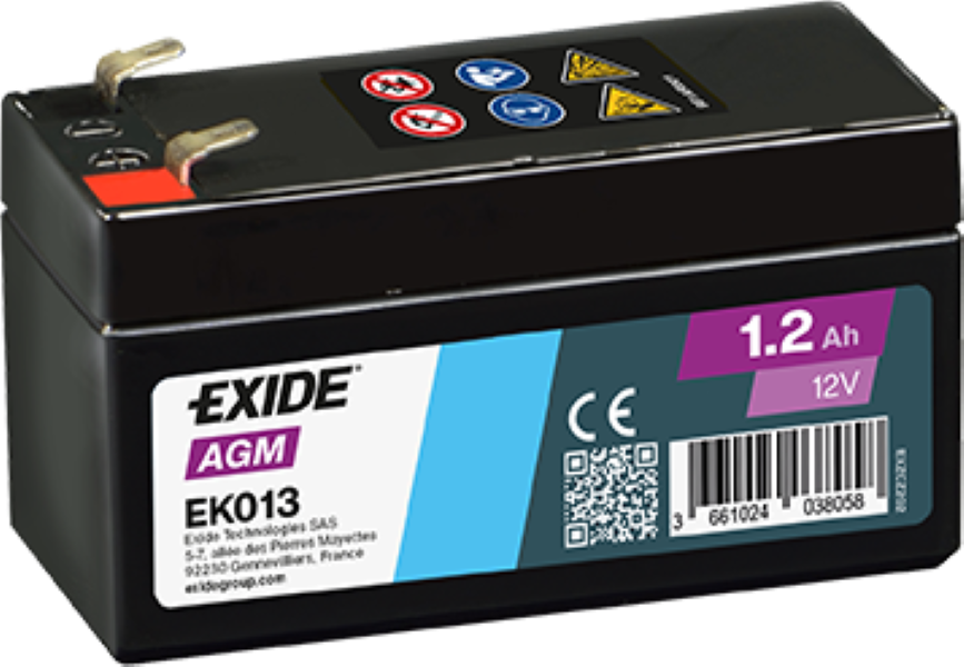 Exide Start-Stop Auxiliary EK013 1.2 Ah AGM Stützbatterie