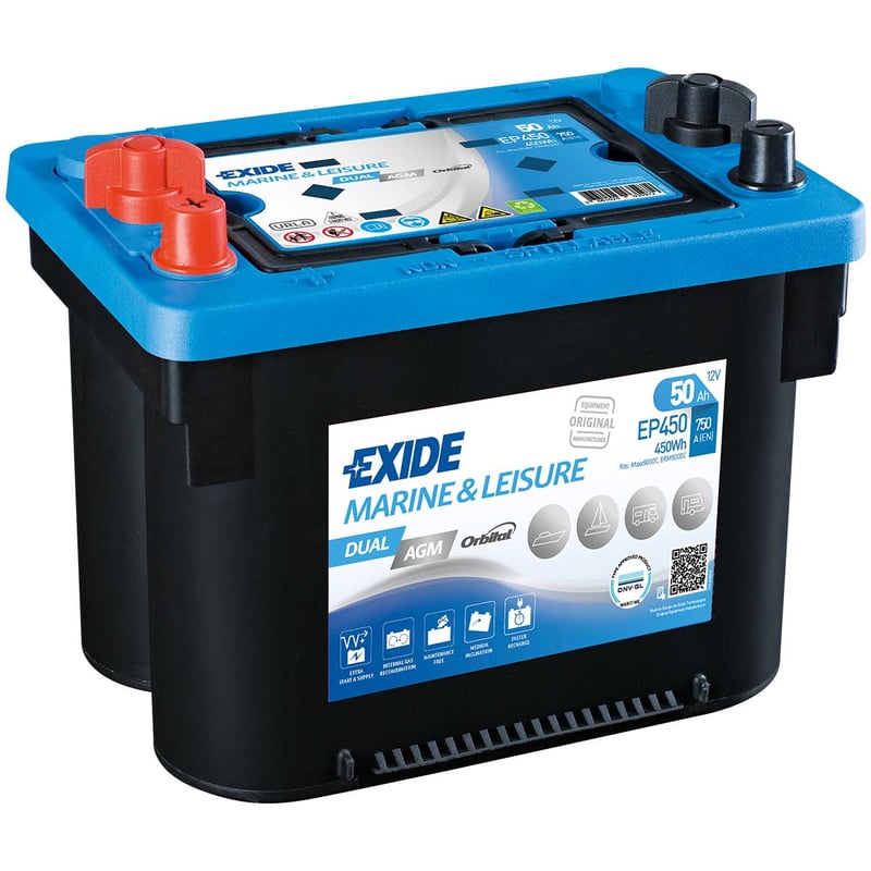 exide-dual-agm-ep450-maxxima-900dc-50ah Exide-EP450-Dual-AGM-50Ah-Batterie
