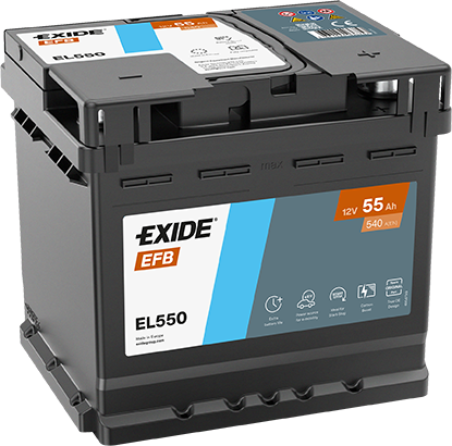 Exide EL550 EFB car battery 55Ah