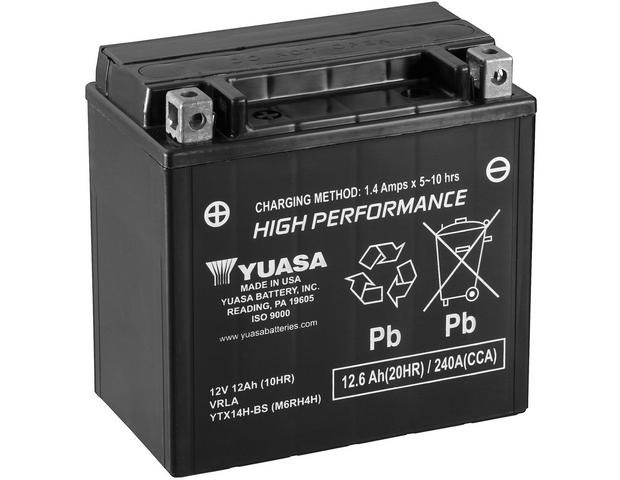 Yuasa YTX14-BS AGM 12Ah motorcycle battery (DIN 51214) Yuasa YTX14-BS AGM 12Ah motorcycle battery (DIN 51214)
