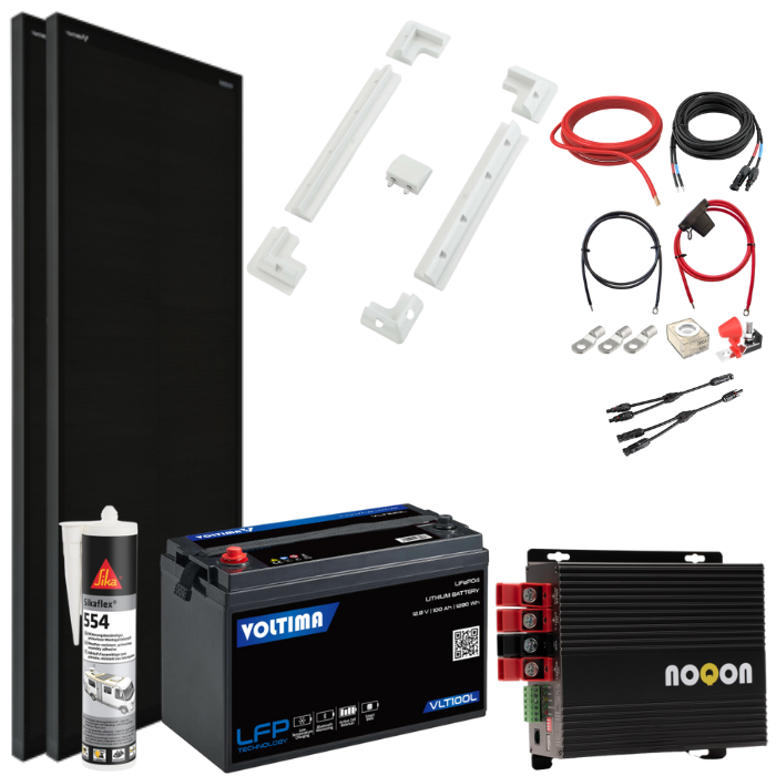 Wohnmobil Ladebooster-Set MEDIUM - mit Lithium Batterie