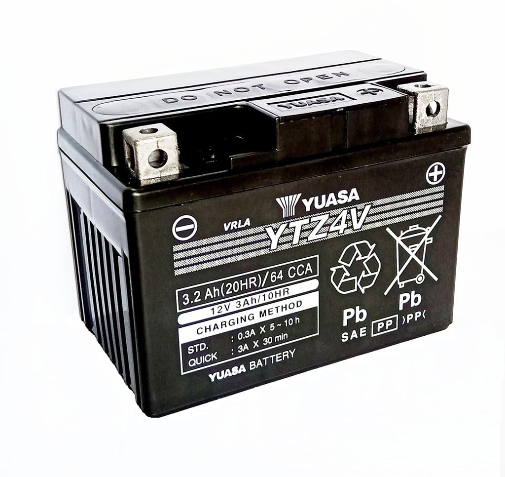 Yuasa YTZ4V AGM 3Ah Motorradbatterie 12V Yuasa YTZ4V AGM 3Ah Motorradbatterie 12V