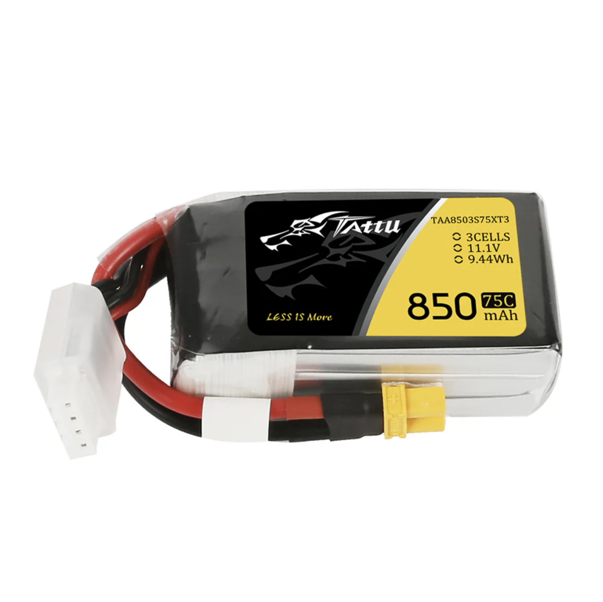 Tattu 850mAh 11.1V 75C 3S1P Lipo Batterie mit XT30 Stecker Tattu 850mAh 11.1V 75C 3S1P Lipo Batterie mit XT30 Stecker