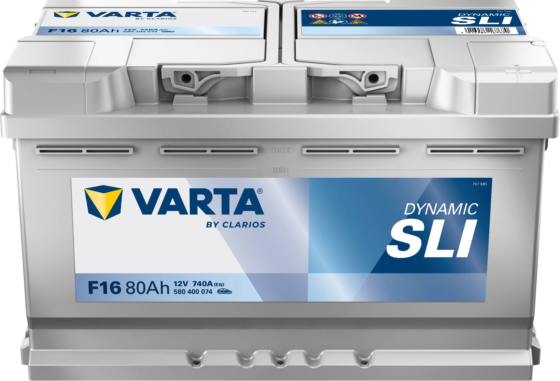 Varta F16 Dynamic SLI 580 400 074 Autobatterie 80Ah (Blue Dynamic)