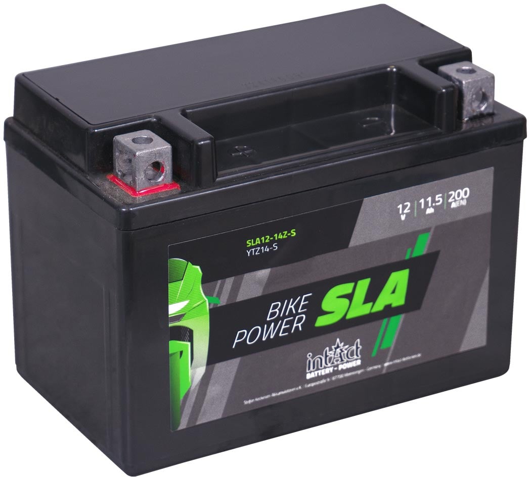Intact SLA12-14Z-S Bike-Power SLA 11,5Ah Motorradbatterie (DIN 51101) YTZ14S, YTZ14-S