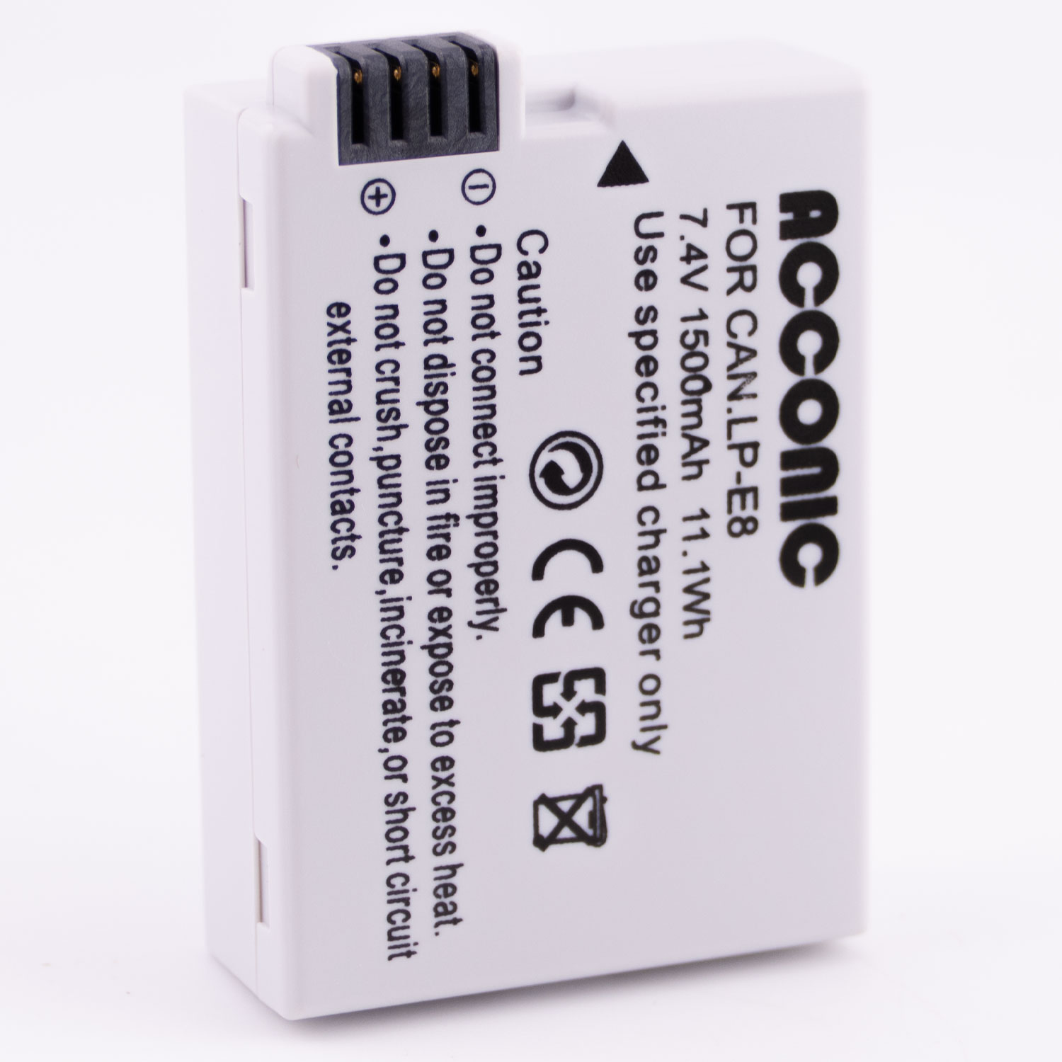 Acconic Photon Series LP-E8 Ersatz Akku für Canon EOS 550D 600D 650D 700D Acconic Photon Series LP-E8 Ersatz Akku für Canon EOS 550D 600D 650D 700D