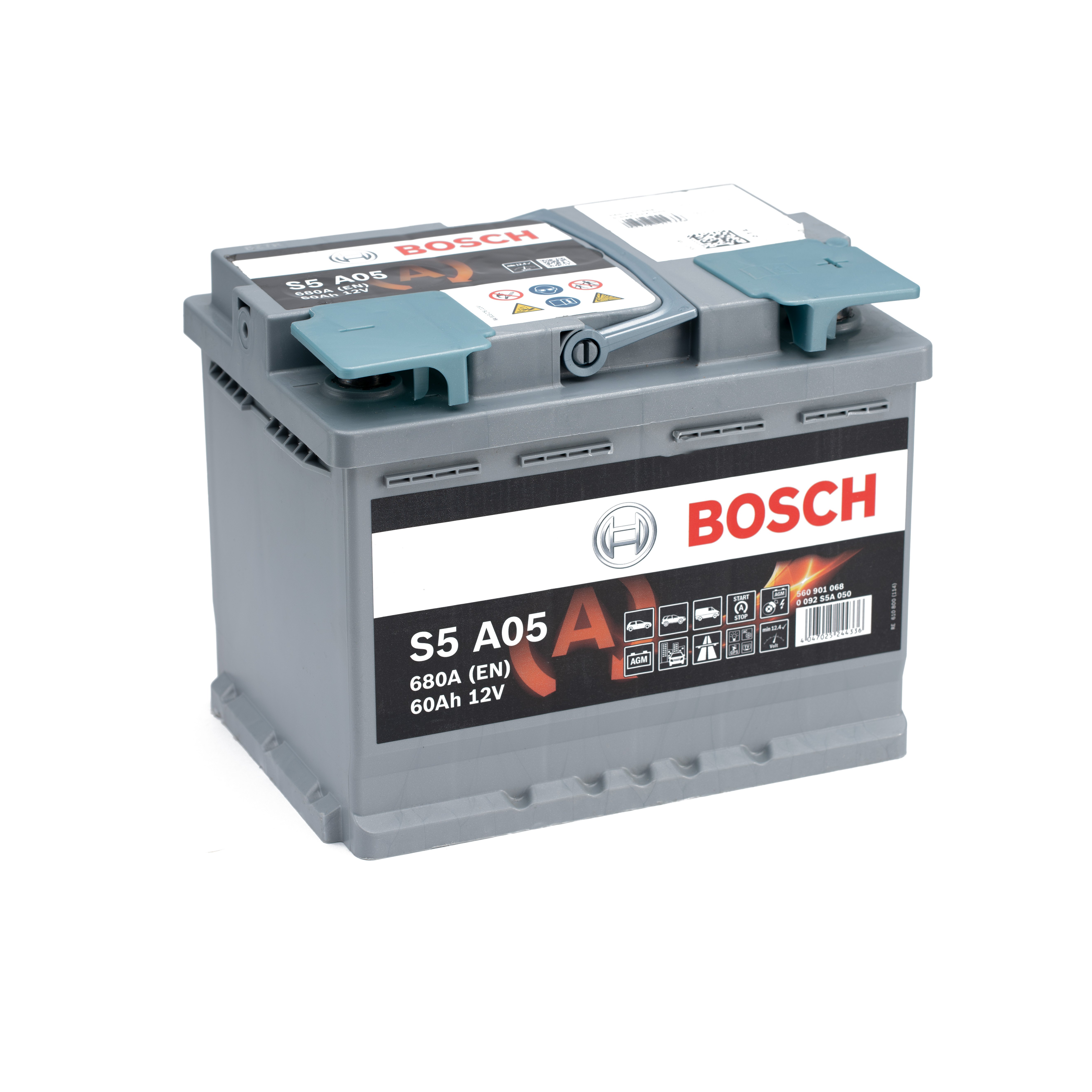 Bosch S5 A05 AGM 60Ah car battery 560 901 068