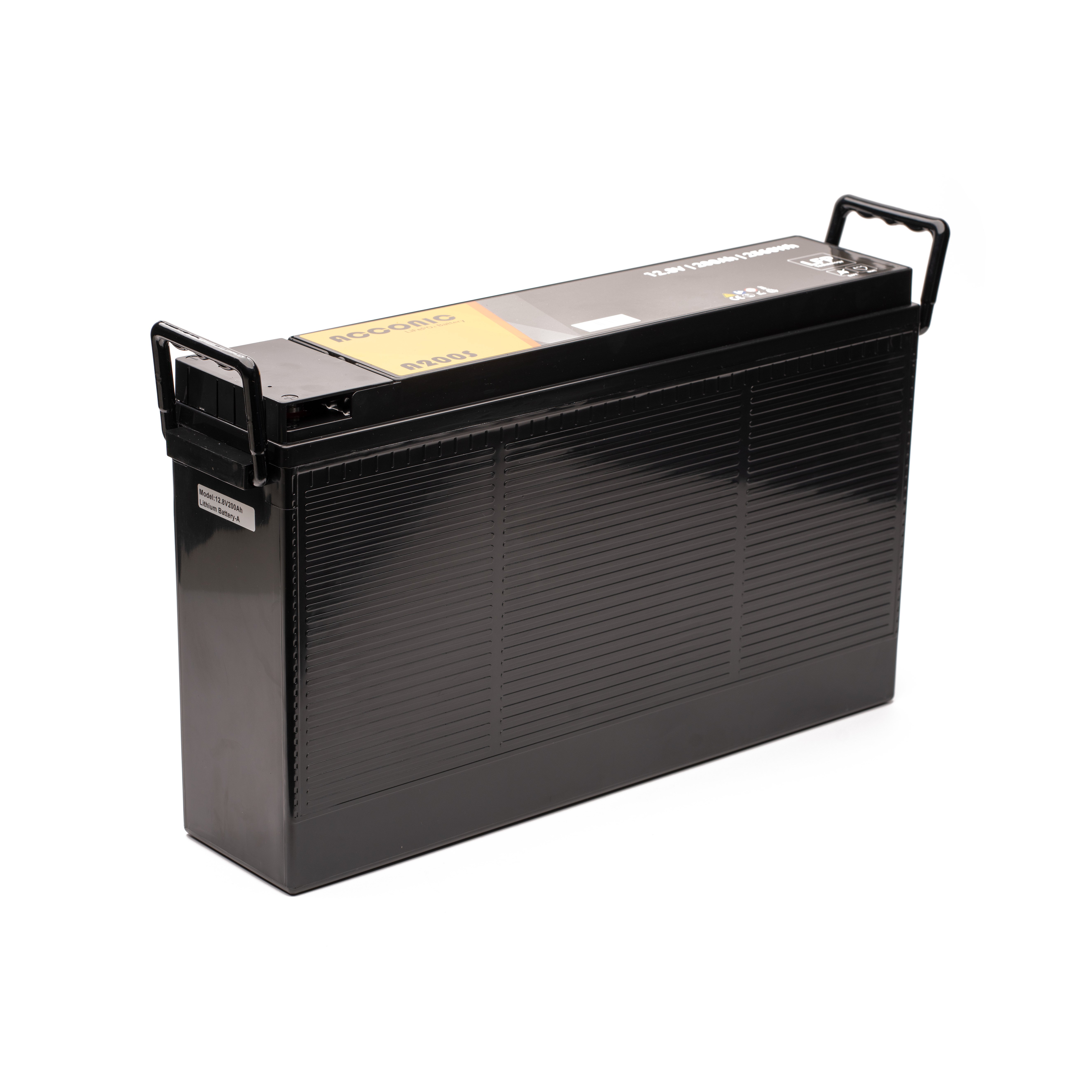 Acconic A200S LiFePO4 12V Lithium Slim Versorgungsbatterie 200Ah