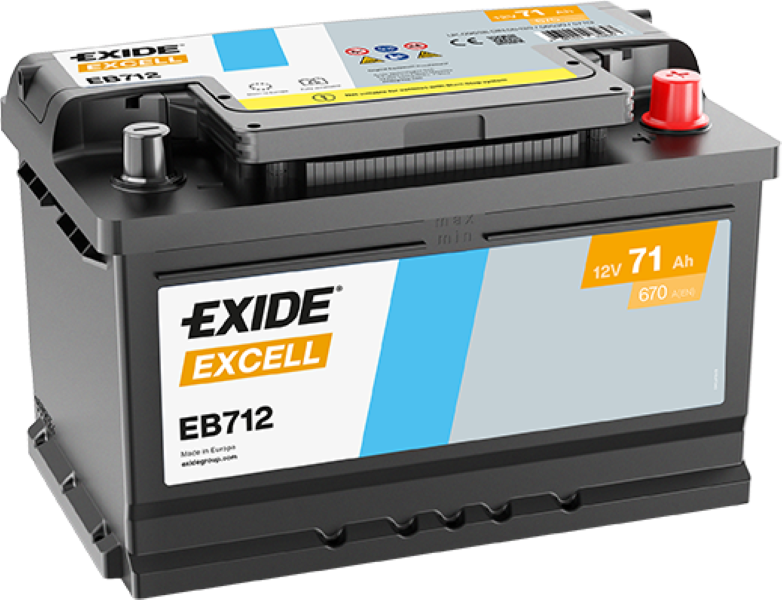 Exide EB712 Excell 71Ah Autobatterie 572 409 068