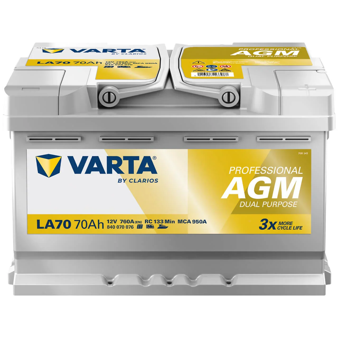 Varta LA70 Professional DP AGM 70AH Batterie Varta LA70 Professional DP AGM 70AH Batterie