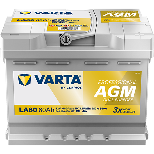 Varta LA60 Professional AGM 60AH Batterie Varta LA60 Professional AGM 60AH Batterie