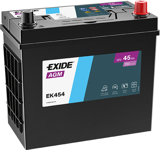 Exide EK454 AGM 45Ah Autobatterie Exide EK454 AGM 45Ah Autobatterie