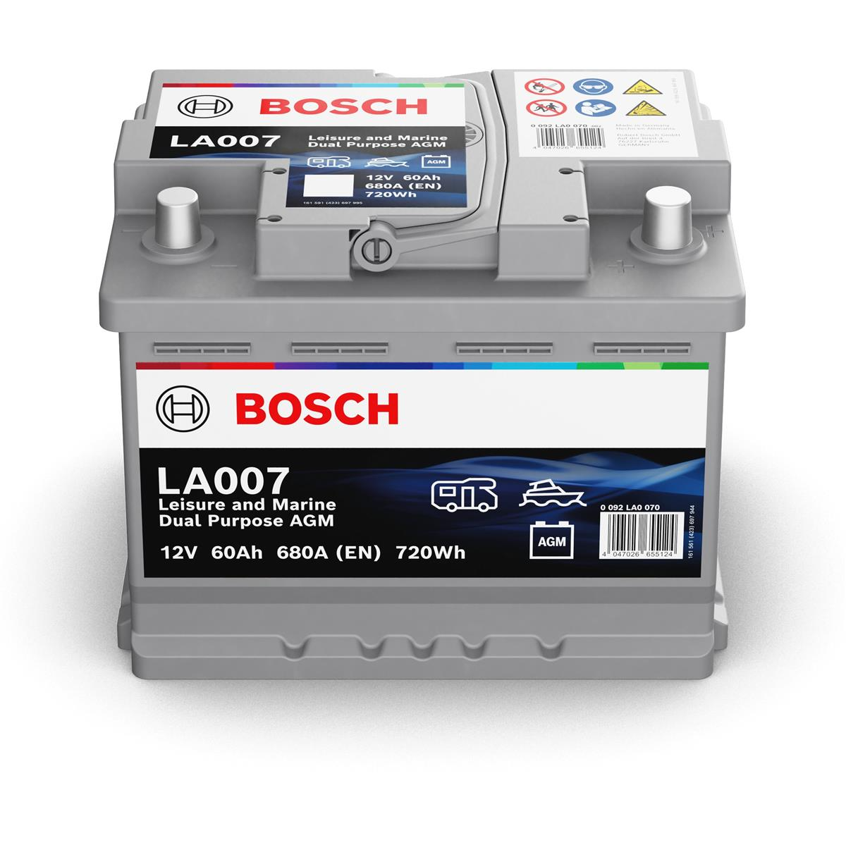 Bosch LA007 60Ah AGM Dual Batterie Bosch LA007 60Ah AGM Dual Batterie
