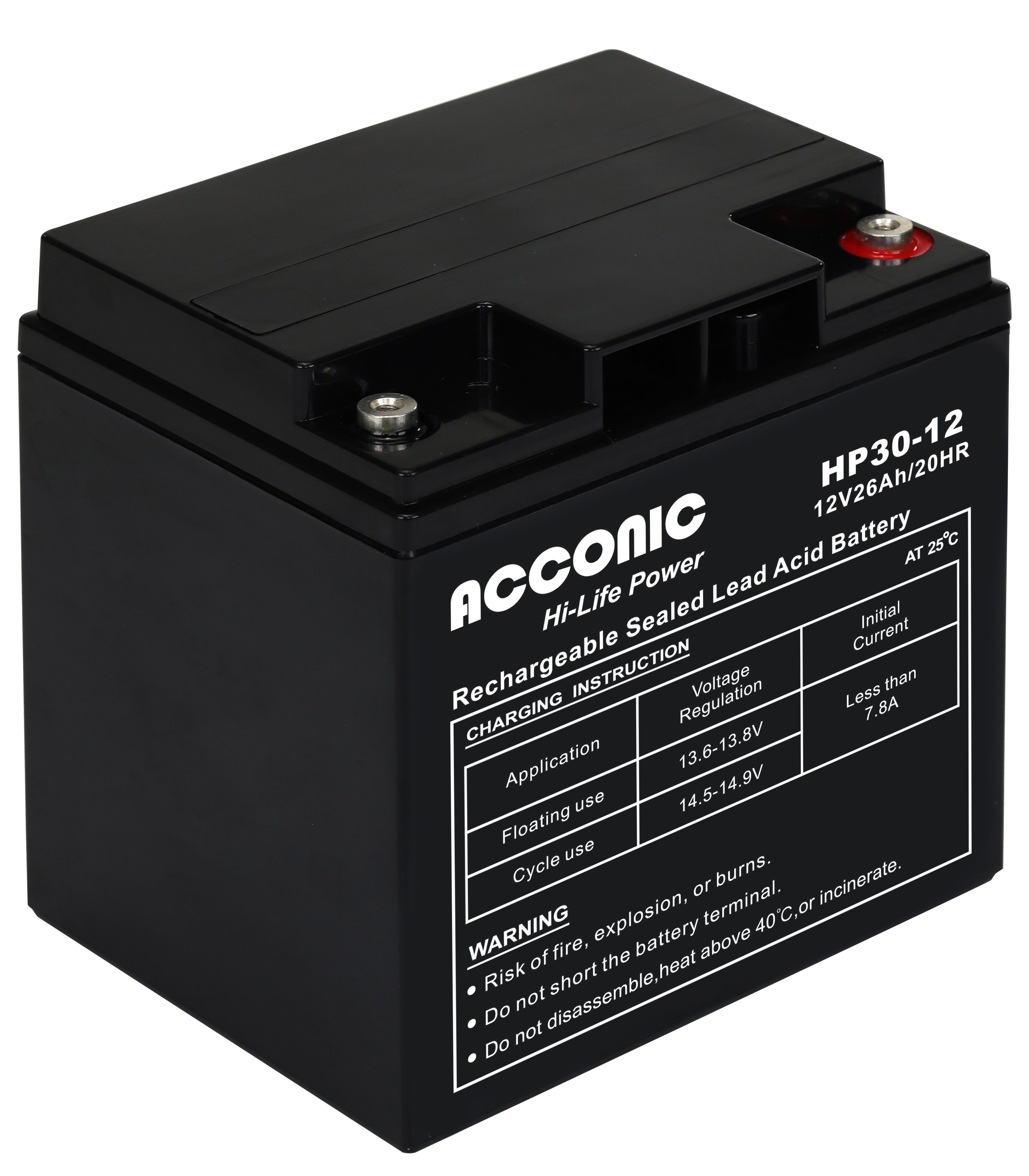 Acconic HP30-12 Hi-Life Power AGM 12V 26Ah Bleiakku