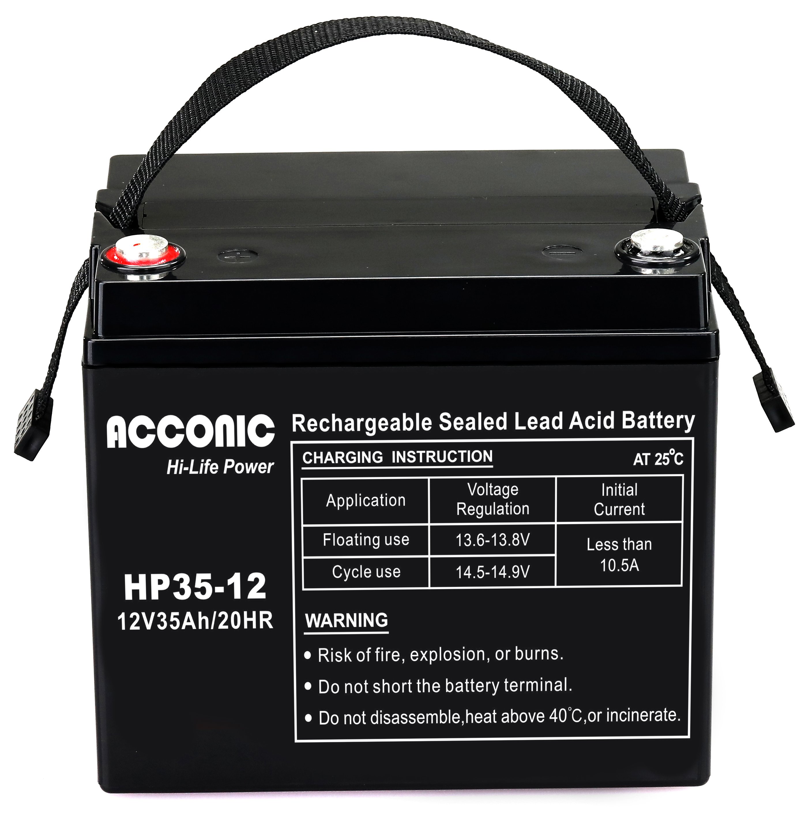 Acconic HP35-12 Hi-Life Power AGM 12V 35Ah Bleiakku Acconic HP35-12 Hi-Life Power AGM 12V 35Ah Bleiakku