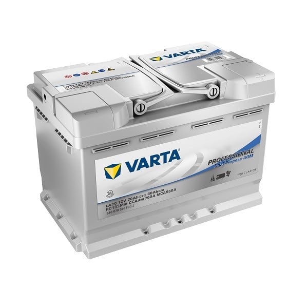 Varta-LA70-Professional-AGM-70AH-Batterie Varta LA70 Professional AGM 70AH Batterie