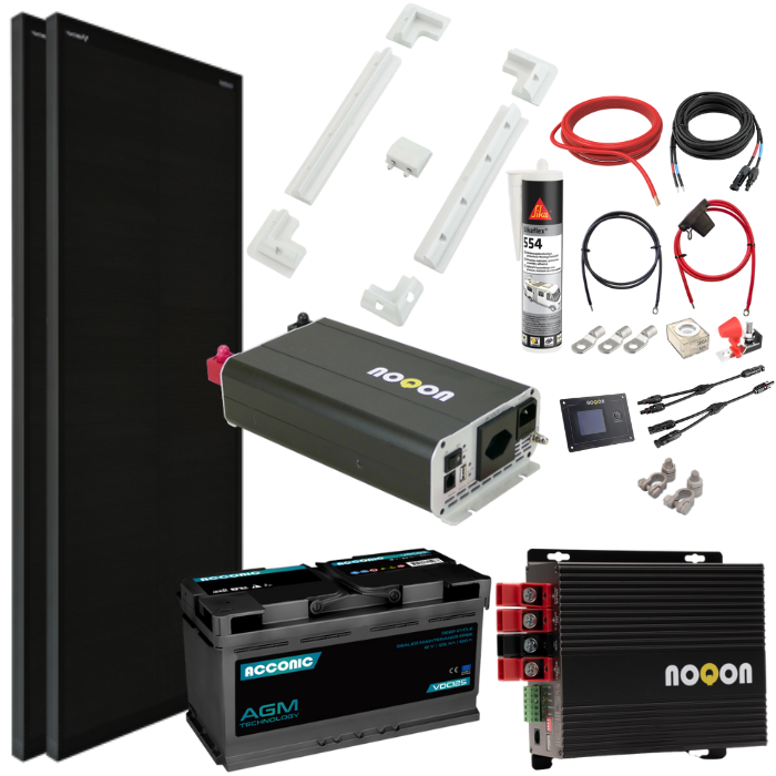 Wohnmobil Komplett-Set MEDIUM - mit AGM Batterie