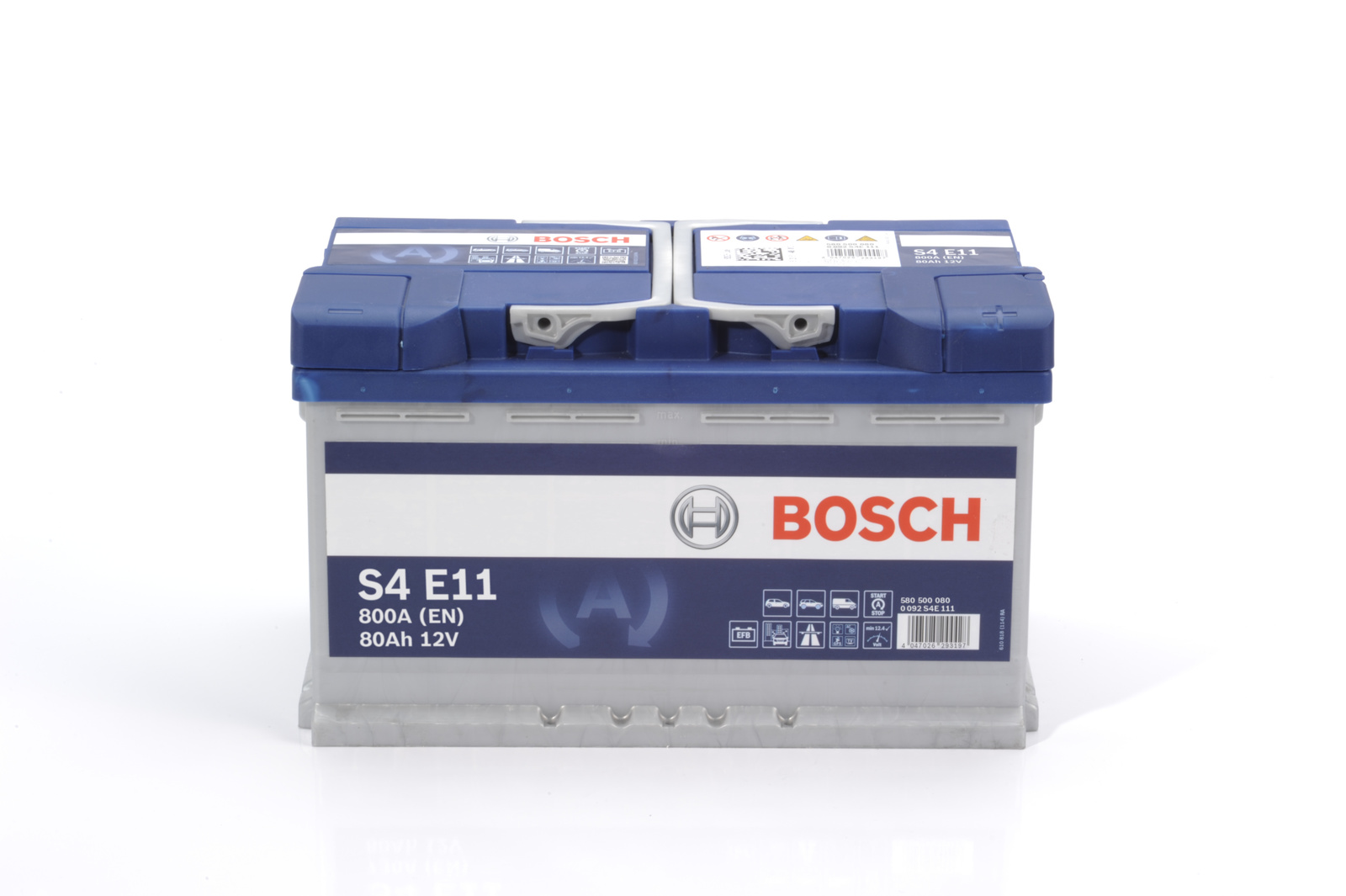 Bosch S4 E11 80Ah EFB Autobatterie 0 092 S4E 111