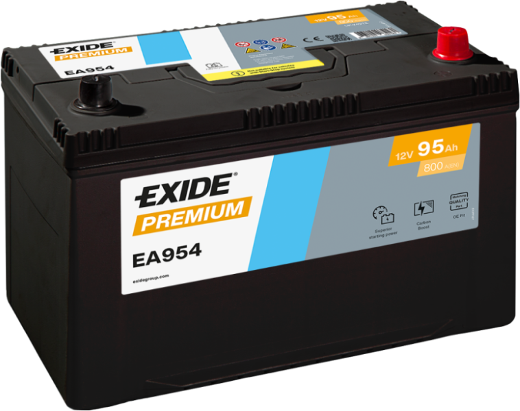 Exide EA954 Premium 95Ah Autobatterie 595 404 083 Exide EA954 Premium 95Ah Autobatterie 595 404 083