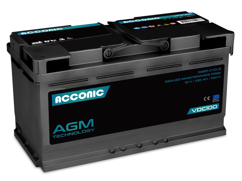 ACCONIC VDC100 Deep Cycle AGM 100Ah Batterie ACCONIC VDC100 Deep Cycle AGM 100Ah Batterie